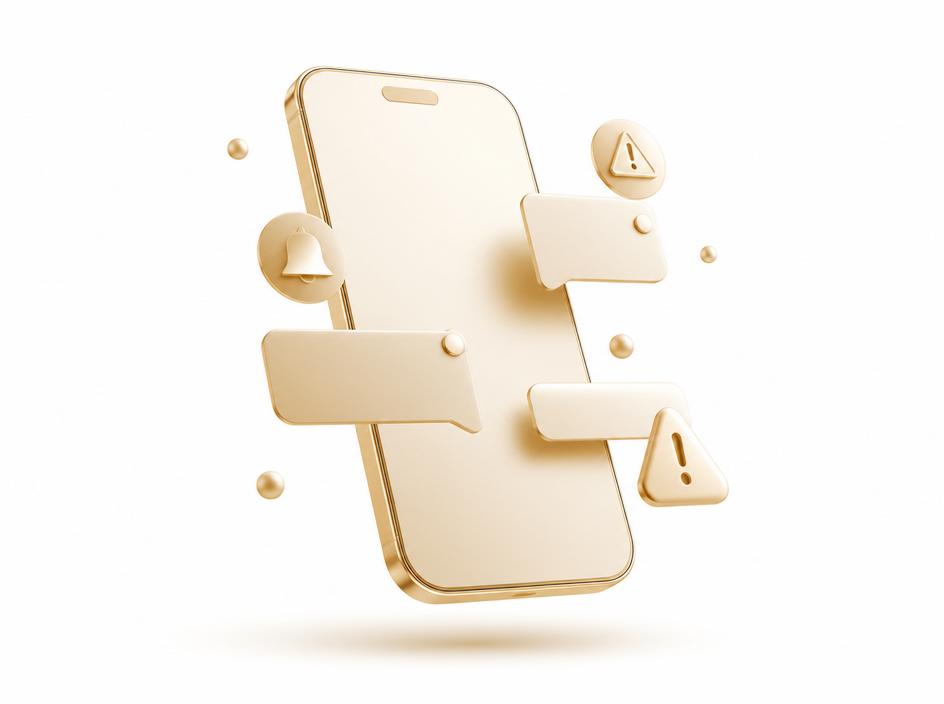 Móvil con notificaciones representando distracciones constantes